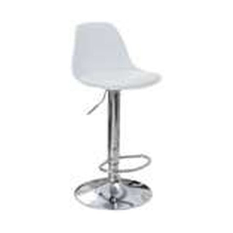 Banqueta Saarinen Base Cromada branca (BA79) para locação em eventos — Locseven SP