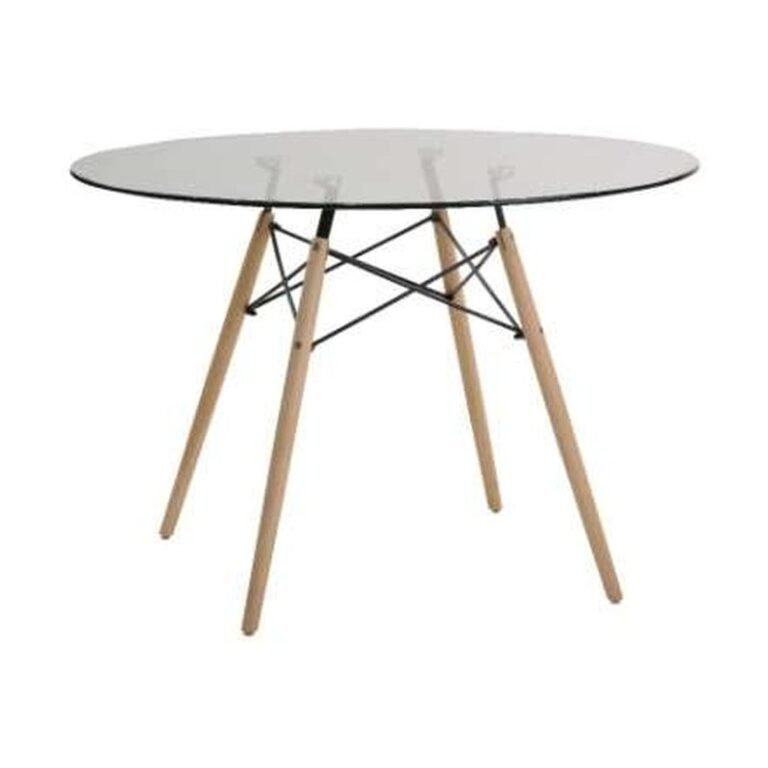 Mesa de Reunião Eiffel tampo vidro (ME288) para locação em eventos — Locseven SP