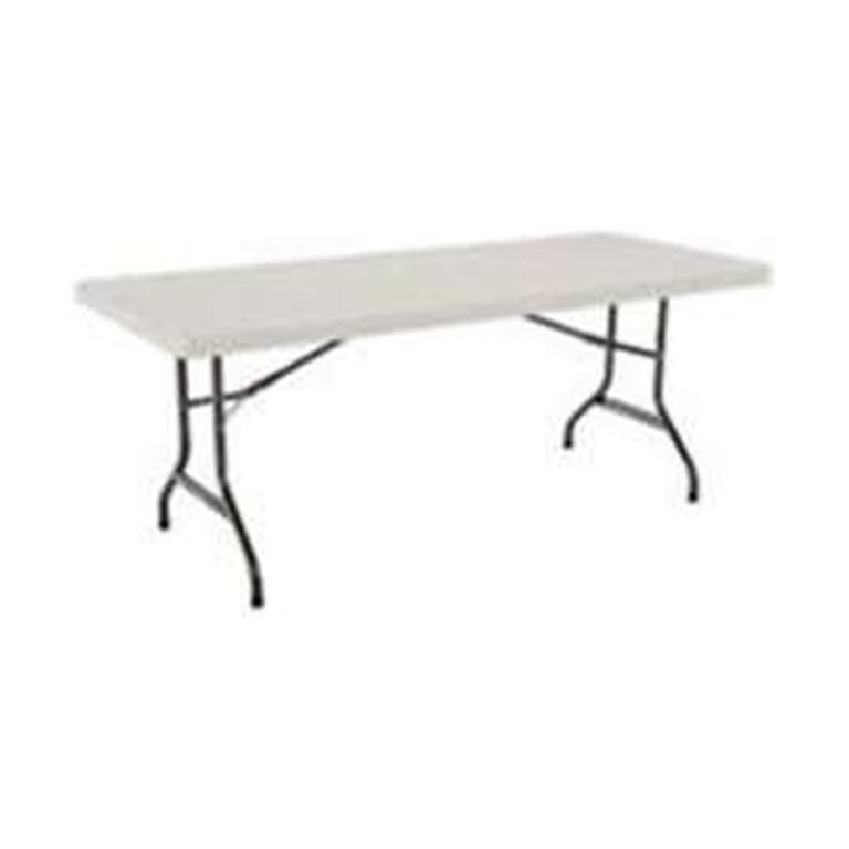 Mesa Luna (Pranchão) tampo mdf branco (ME47) para locação em eventos — Locseven SP
