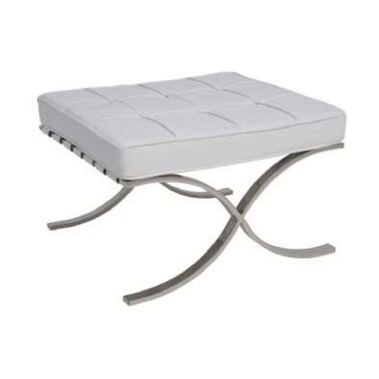 Puff Barcelona branco (PU03) para locação em eventos — Locseven SP